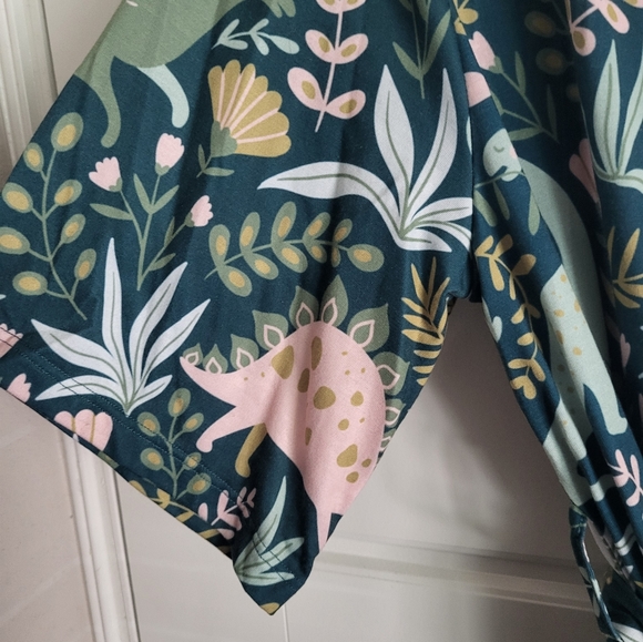 NWOT Modcloth Dinosaur Floral Robe - Picture 9 of 9